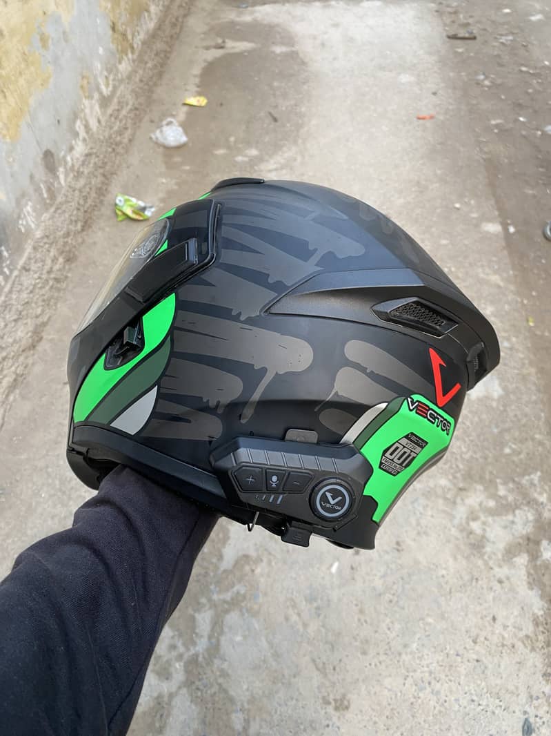  VECTOR DOT CERTIFIED HELMET + BLUETOOTH INTERCOM  1