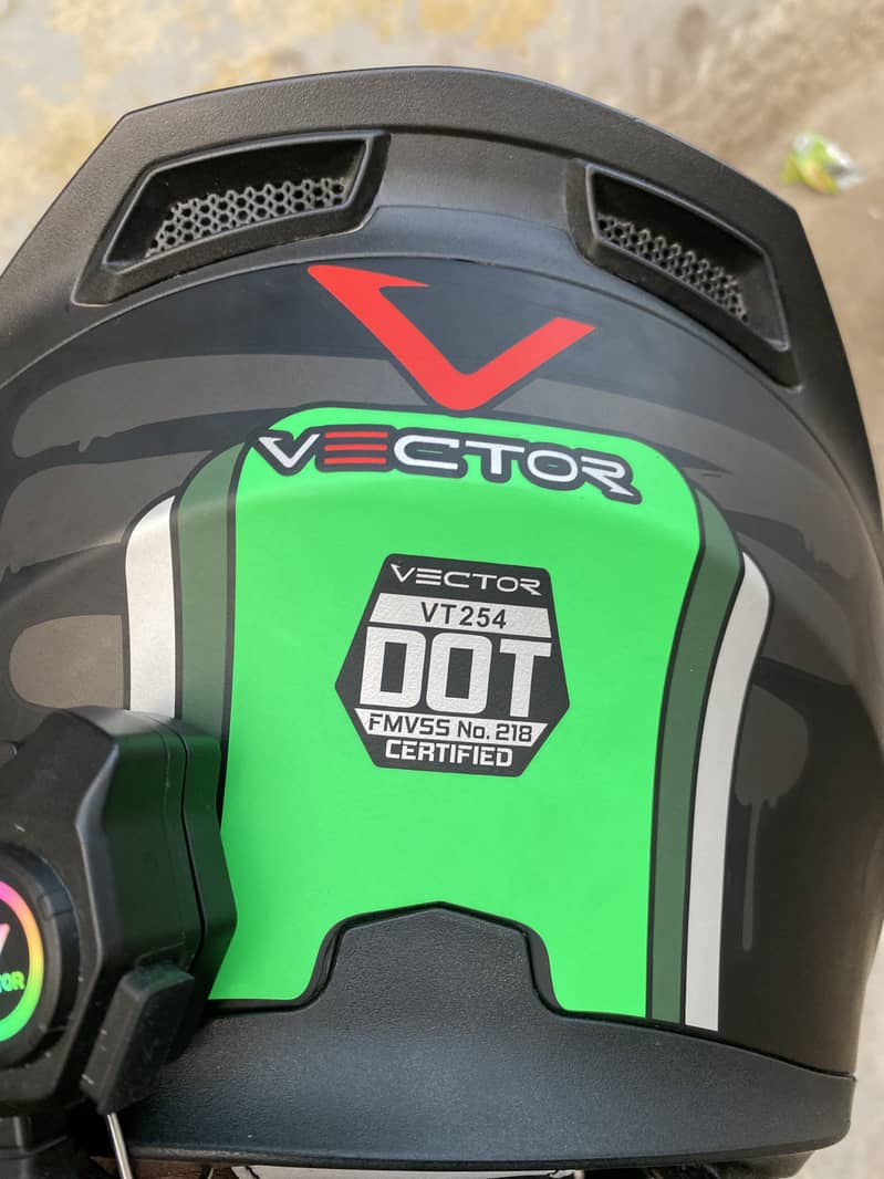  VECTOR DOT CERTIFIED HELMET + BLUETOOTH INTERCOM  6