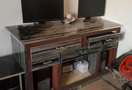 Office And Computer Wooden Table 6x2 Feet