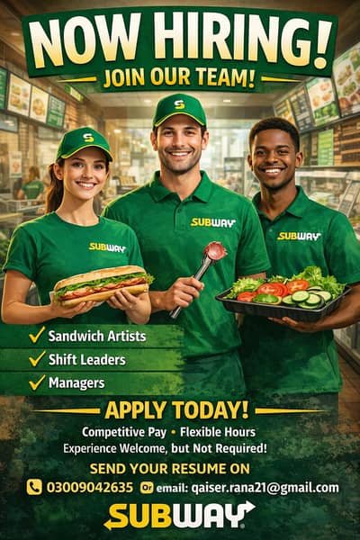 staff required for fast food restaurant