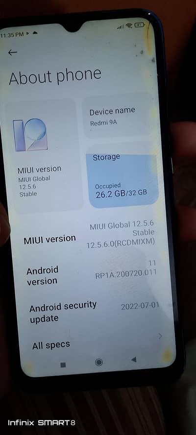 Redmi 9 a argent sale