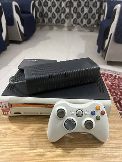 Xbox 360 with one wireless controller 18+ big games