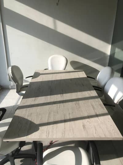 Professional Conference Table with 6 Chairs - Brand New Condition