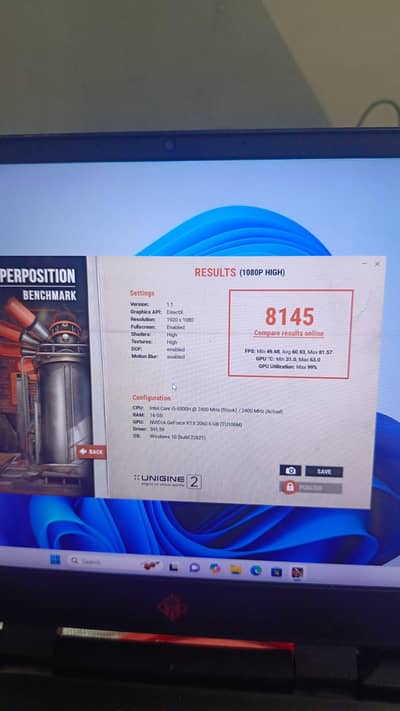 Rtx 2060 i5 9th gen Gaming laptop omen