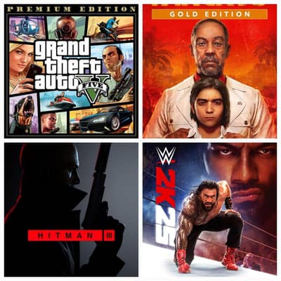 Games all available For PS4 & PS5