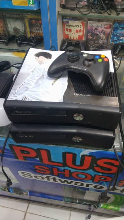 Xbox 360 slim 250 gb 45 games installed