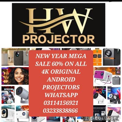 Full Hd all Android  multimedia 4k mini smart projector  Mega Sale