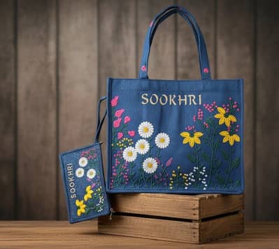 Embroidered Sookhri Valvet Handbags