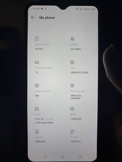 Itel S23 sale or Exchange possibly