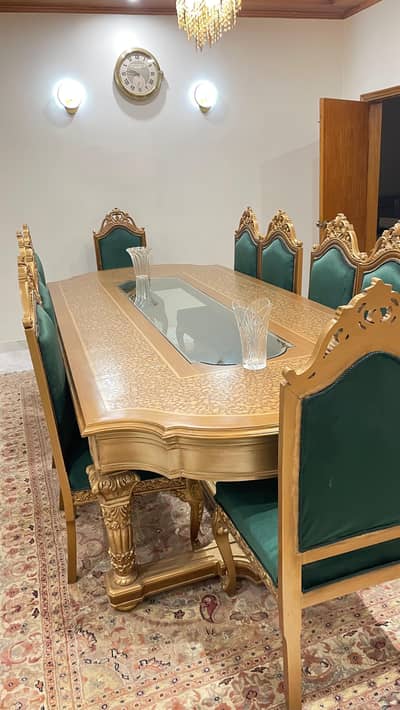 solid sheesham wood chiniot dinning table 10 seater.