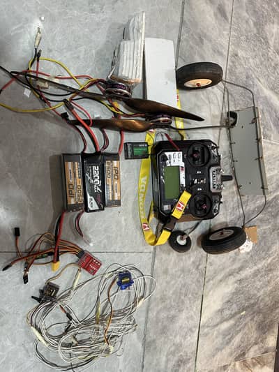 Rc plane full parts remote battery motor all parts available