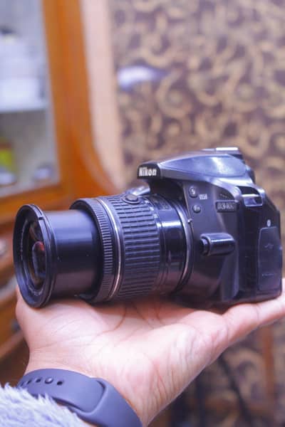 Nikon d3400 with 18 55mm lens