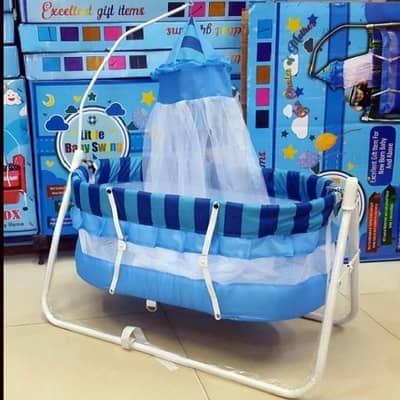 Baby Swing Cot Bed With Mosquito Net  | Delivery Available