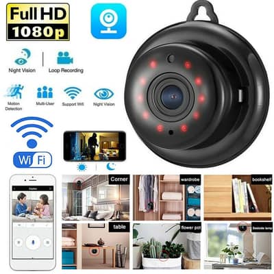 WiFi IP Camera,v380 HD 1080P Wireless PIR Motion Detection, Mini  Cam