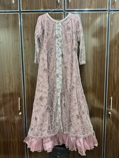 Ready to wear dress in net fabric