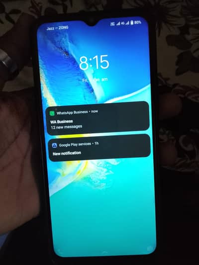 vivo y15s side finger