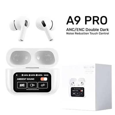 A9 Pro Anc/Enc Earbuds With Touch Display