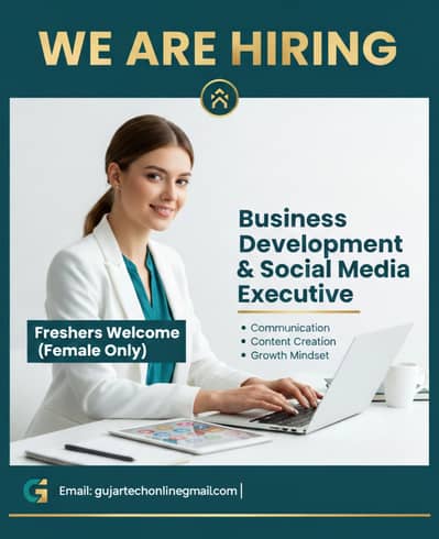 Fresher Female required for Social media executives and Bdm