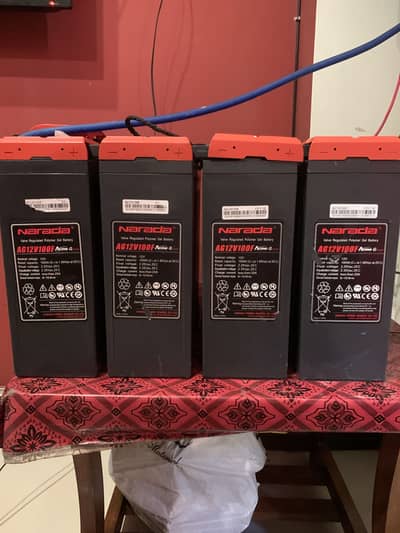 Narada AG12V100F Gel batteries in good condition for sale