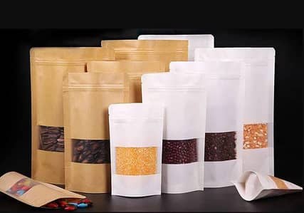 ziplock paper craft standup pouches