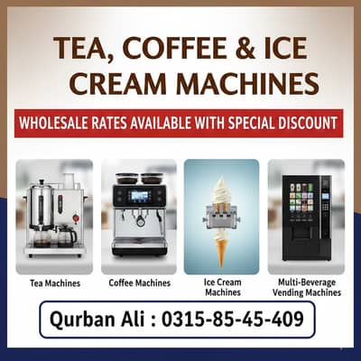 Tea, Coffee & Ice Cream Vending Machines | All Models Available