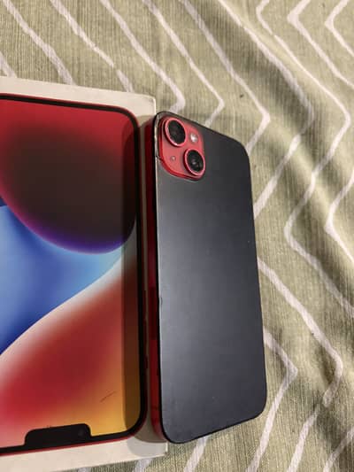 14 plus 256 gb back glass break condition thodi rough ha box sth hai