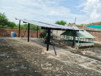 solar system installation with gadar structure