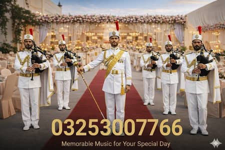 Band baja/fauji pipe band Lahore/Dhool/ Barat/Shadi/Mehndi/Event