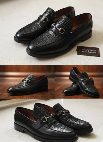 Premium Hand-Crafted Leather Bit Loafers (Barely Used)