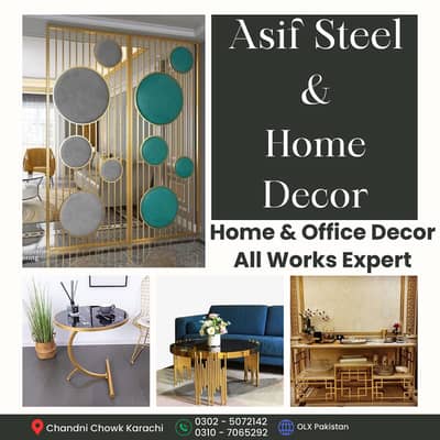 Luxury Steel Furniture  Home Decor Karachi  Stainless Steel Decor Item