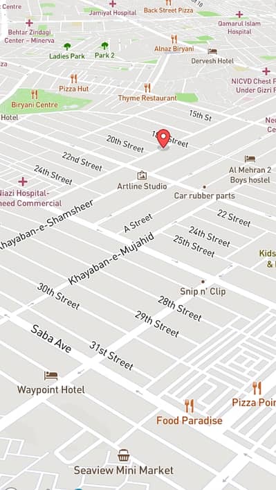 Prime 1000 Sq. Yards Plot For Sale DHA Phase 5, Khayaban-E-Mujahid, Street . . . . . !!!