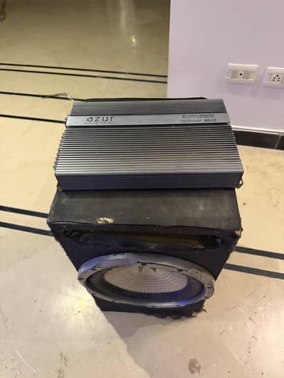 Car Amplifier + Subwoofer Combo. Working 100%