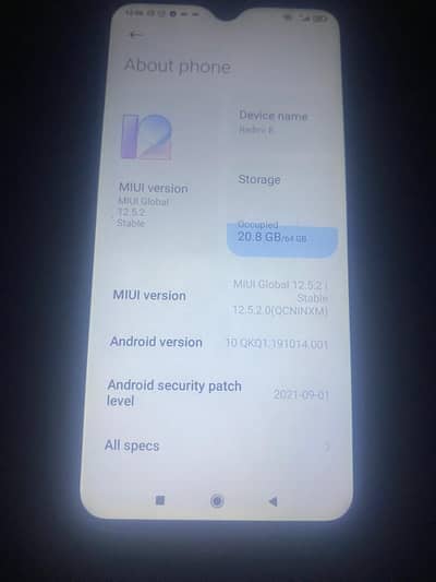 redmi 8 Tori condinon ruff hy