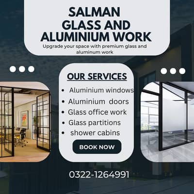 Aluminium Glass Partition | Glass Partition | office work
