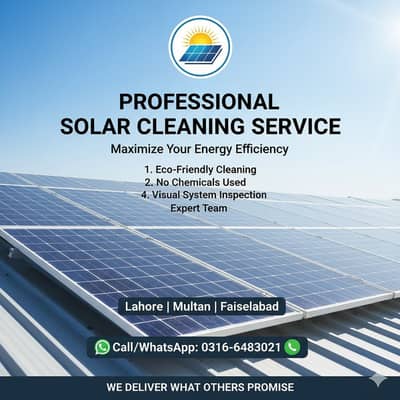 Solar Panel Cleaners Needed – Good Salary
