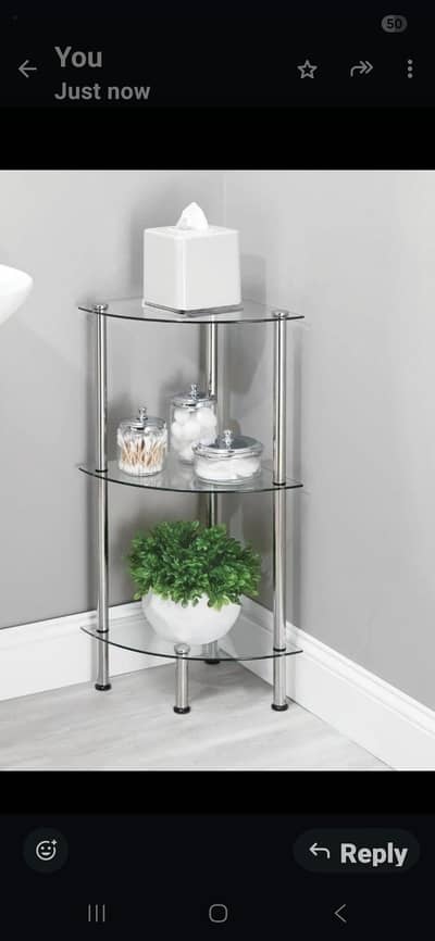 corner glass stand