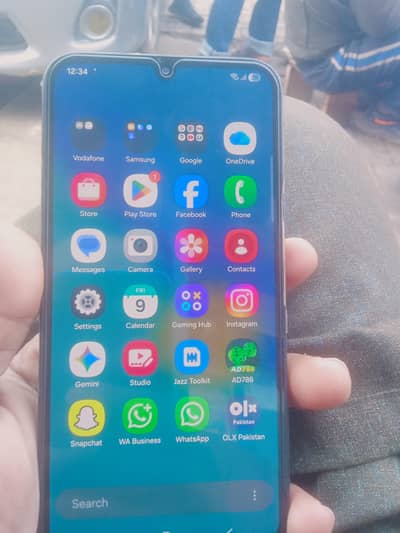 Samsung A 34 5g with box just battery change ha original lagwai ha