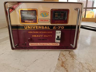 “Universal A70 7000W Heavy-Duty Voltage Stabilizer – Clean & Tested”
