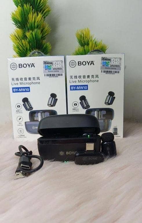 BOYA Mini 15 For I Phone IOS Dual Wireless Microphone With Charging Case