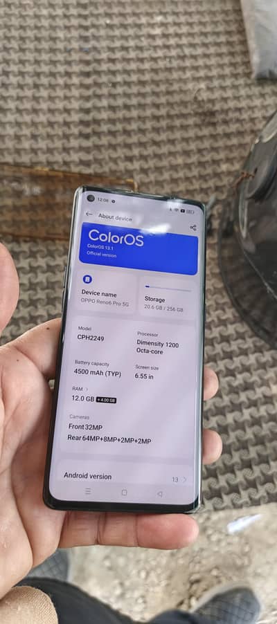 oppo reno 6 pro 5G   kisi bhai ko chahye  to rabta kry completel box