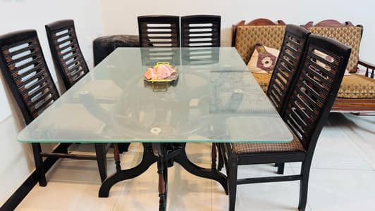 Dinning table with 6 chairs