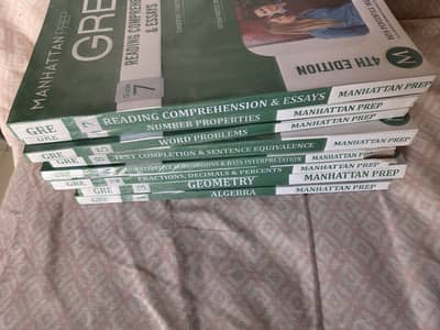  GRE Manhattan Prep Complete Set (Books 1–9)