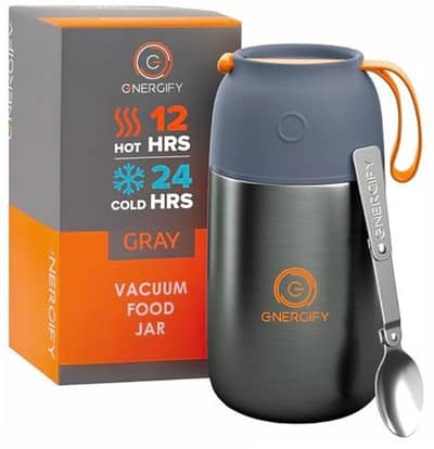 Hot and Cold Steel  Water And Soup Bottle With Spoon