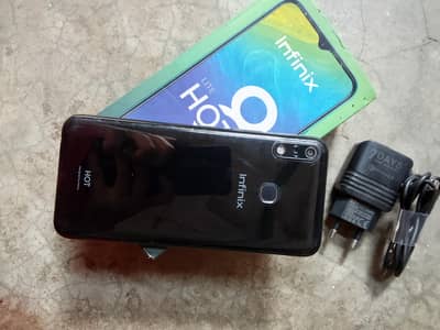 Infinix hot 8 lite complete Saman 10by10 siled pack mobile All okay