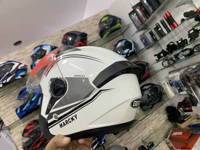 GSS Half Face Helmet with Glasses