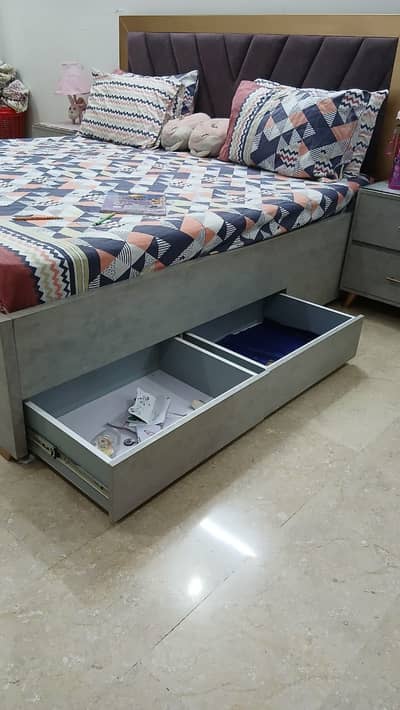 King size bed with mattress for sale