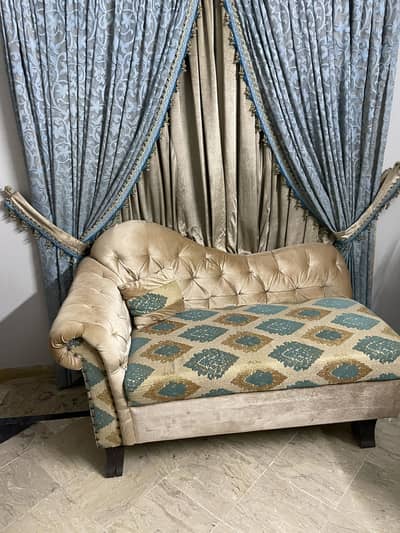 9 seater sofa set with curtains