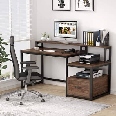 Tribesigns Work Station Organizer Office Desk Table
