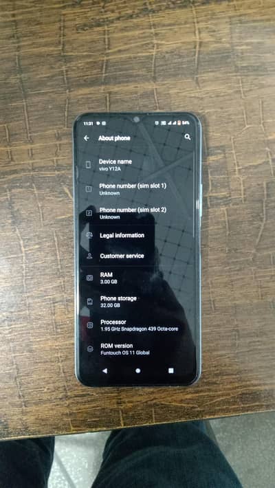 vivo y12A. urgent sale