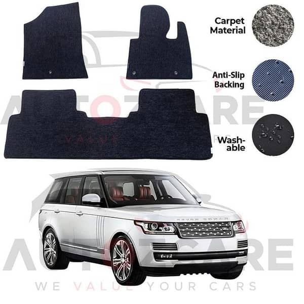 Range Rover Vogue Fitting Carpet Floor Mat 3PCS - Model 2012-2021